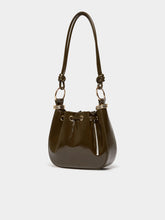 Khaki Gloss Bucket Bag