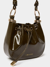 Khaki Gloss Bucket Bag
