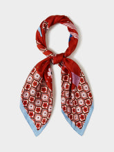 Floral Patchwork Scarf - Red