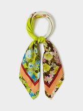 Floral Patchwork Scarf - Yellow