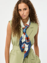 Floral Patchwork Scarf - Cream