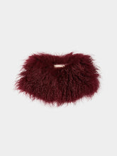 Burgundy Faux Fur Neckpiece