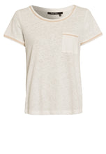 Linen Shirt with Contrast Trims - Off White