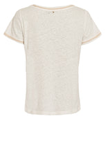 Linen Shirt with Contrast Trims - Off White