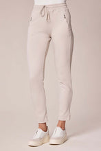 Drawstring Zip Pocket Trousers - Beige
