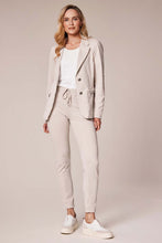 Drawstring Zip Pocket Trousers - Beige
