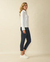 Classic Long Sleeve Polo Top - White