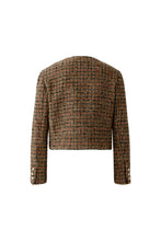 Heritage Check Bouclé Jacket – Brown Mix