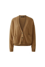 Camel Cropped Cardigan