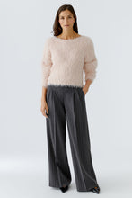 Fluffy Knit Jumper - Sepia Rose