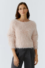 Fluffy Knit Jumper - Sepia Rose