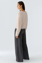 Fluffy Knit Jumper - Sepia Rose