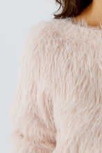 Fluffy Knit Jumper - Sepia Rose