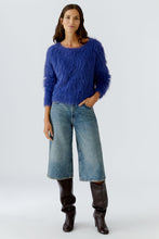 Fluffy Knit Jumper - Blue