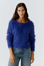 Fluffy Knit Jumper - Blue