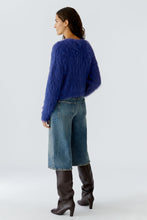Fluffy Knit Jumper - Blue