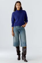 Classic High Neck Jumper - Blue