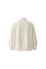 Split-Neck Knit - Cream