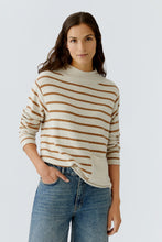 Striped Knit with Pocket Detail - Off White