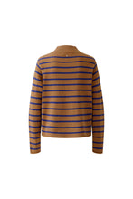 Striped Knit with Pocket Detail - Camel Blue