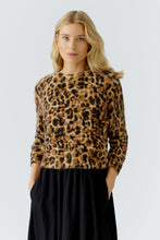 Leopard Print Fuzzy Jumper