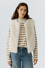 Ivory Faux Fur Gilet