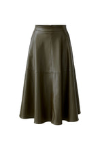 Faux Leather Midi Skirt