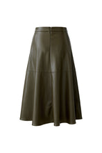 Faux Leather Midi Skirt