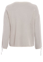 Metallic-look Sweater - Light Taupe