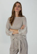 Metallic-look Sweater - Light Taupe