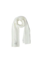 Ribbed Knit Scarf – Off White