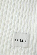 Ribbed Knit Scarf – Off White