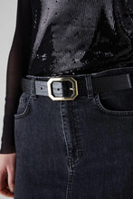 Bella Crocodile-print Belt