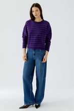 Stripe Knit Jumper - Purple