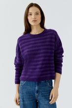 Stripe Knit Jumper - Purple