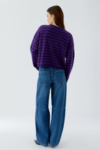Stripe Knit Jumper - Purple