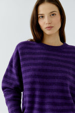 Stripe Knit Jumper - Purple