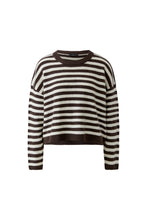Brown & Cream Stripe Knit Jumper
