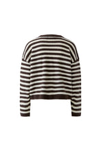 Brown & Cream Stripe Knit Jumper