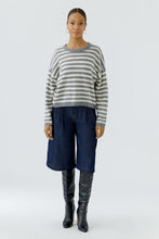 Stripe Knit Jumper - Grey
