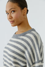 Stripe Knit Jumper - Grey