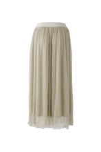 Crinkle Maxi Skirt - Silver Stone