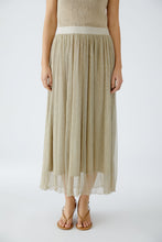 Crinkle Maxi Skirt - Silver Stone