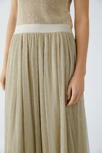 Crinkle Maxi Skirt - Silver Stone