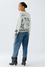 Cream Knit Jumper with Cactus Scene