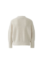 Soft Ribbed Mock Neck Jumper - Beige