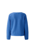 Soft Blue Knit Jumper with Front Pockets