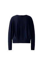 Navy V-Neck Fine Knit Jumper