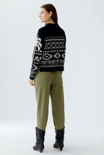 Navy & White Fair Isle Pattern Jumper