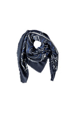 Navy Printed Bandana Scarf
